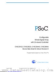 CY8C26443 datasheet pdf Cypress