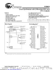 CY28419 datasheet pdf Cypress