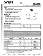 2DD2098R-13 datasheet pdf Diodes
