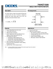 74AHCT1G08SE-7 datasheet pdf Diodes