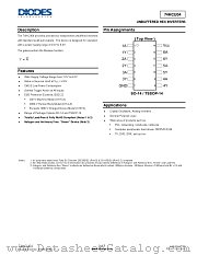 74HCU04S14-13 datasheet pdf Diodes