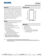 74LVC06AS14-13 datasheet pdf Diodes