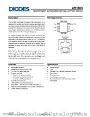 AH1883-ZG-7 datasheet pdf Diodes