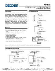 AP1086D25L-13 datasheet pdf Diodes