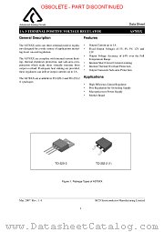 AS7805 datasheet pdf Diodes