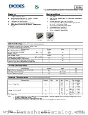 B130L-13-F datasheet pdf Diodes