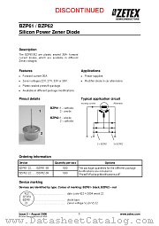 BZP62 datasheet pdf Diodes