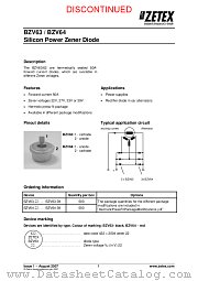 BZV63 datasheet pdf Diodes