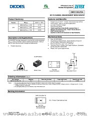 DMP21D0UFB4 datasheet pdf Diodes