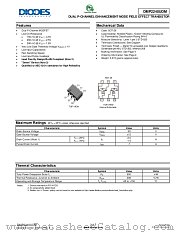 DMP2240UDM datasheet pdf Diodes