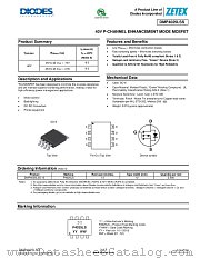 DMP4025LSS-13 datasheet pdf Diodes