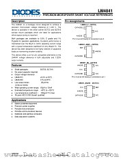 LM4041DFTA datasheet pdf Diodes