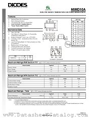 MIMD10A-7-F datasheet pdf Diodes