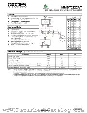 MMBT2222AT-7-F datasheet pdf Diodes