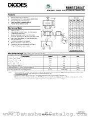 MMBT3904T-7-F datasheet pdf Diodes