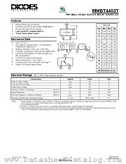 MMBT4403T-7-F datasheet pdf Diodes