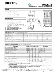 MMSTA42-7-F datasheet pdf Diodes