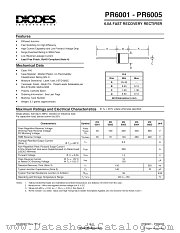 PR6002-T datasheet pdf Diodes