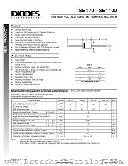 SB180-T datasheet pdf Diodes