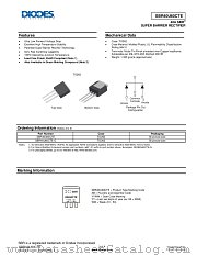 SBR40U60CTE datasheet pdf Diodes