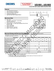 UG1002-A datasheet pdf Diodes