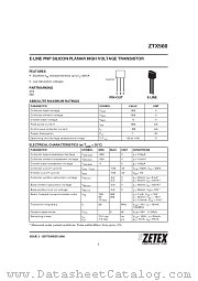 ZTX560 datasheet pdf Diodes