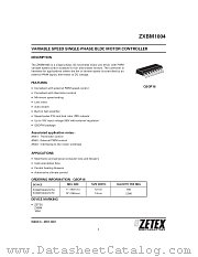 ZXBM1004 datasheet pdf Diodes
