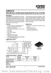 ZXBM1016 datasheet pdf Diodes