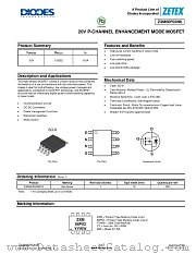 ZXM66P02N8 datasheet pdf Diodes