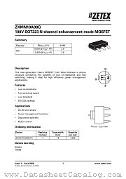 ZXMN10A08GTA datasheet pdf Diodes
