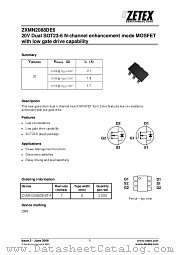 ZXMN2088DE6 datasheet pdf Diodes