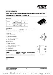 ZXMN2B03E6TA datasheet pdf Diodes