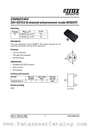 ZXMN2F34FHTA datasheet pdf Diodes
