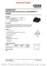 ZXMN2F34MA datasheet pdf Diodes
