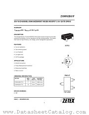 ZXMN3B01F datasheet pdf Diodes