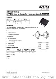 ZXMN3F31DN8 datasheet pdf Diodes