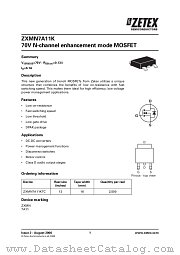 ZXMN7A11KTC datasheet pdf Diodes