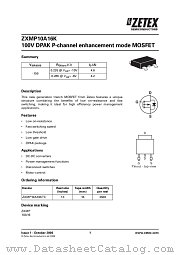 ZXMP10A16KTC datasheet pdf Diodes
