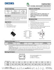 ZXMP10A17E6QTA datasheet pdf Diodes