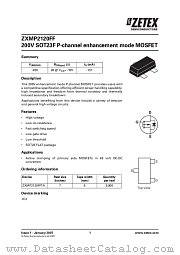 ZXMP2120FFTA datasheet pdf Diodes