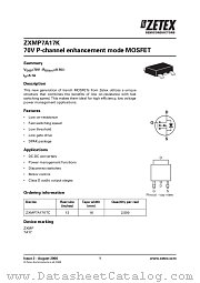 ZXMP7A17K datasheet pdf Diodes