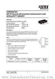 ZXMS6001N3 datasheet pdf Diodes