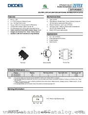 ZXT10P20DE6 datasheet pdf Diodes