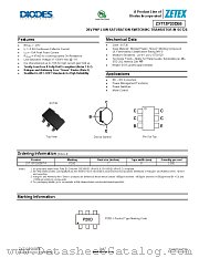 ZXT13P20DE6 datasheet pdf Diodes