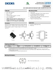 ZXTC2062E6TA datasheet pdf Diodes