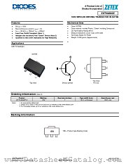 ZXTN4002Z datasheet pdf Diodes