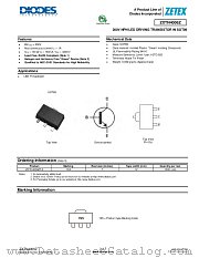 ZXTN4006Z datasheet pdf Diodes