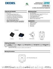 ZXTN617MA datasheet pdf Diodes