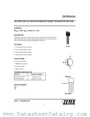 ZXTP2012ASTZ datasheet pdf Diodes