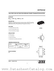 ZXTP2014Z datasheet pdf Diodes
